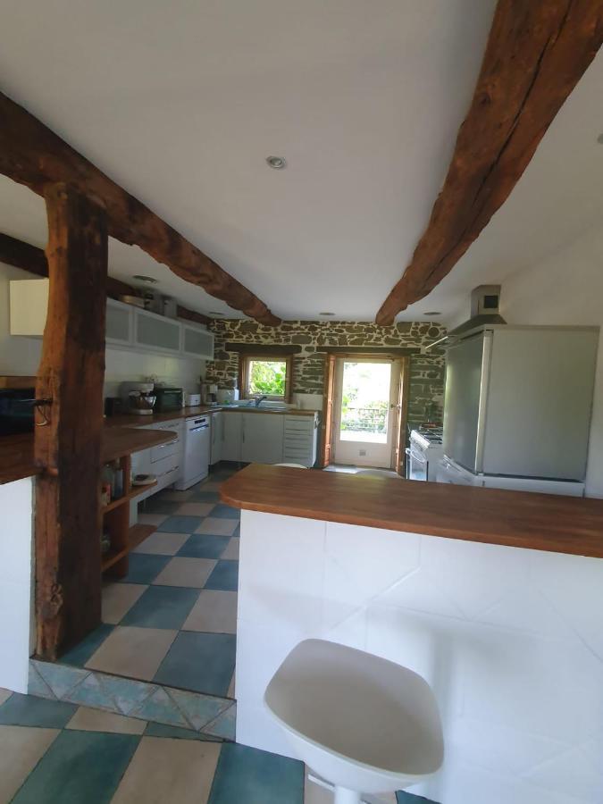 Maison En Pierre Dans Son Nid De Verdure Roz-Landrieux Eksteriør billede