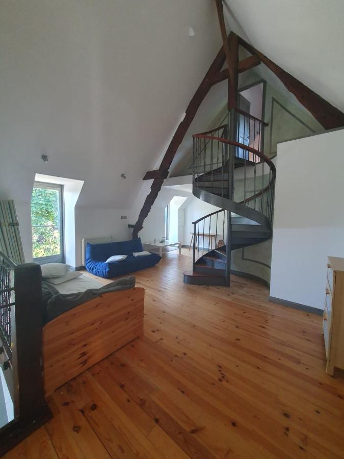 Maison En Pierre Dans Son Nid De Verdure Roz-Landrieux Eksteriør billede